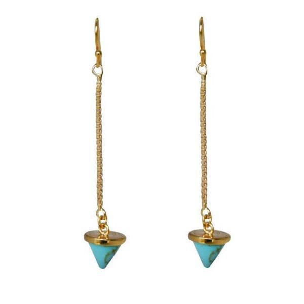 dainty turquoise triangle