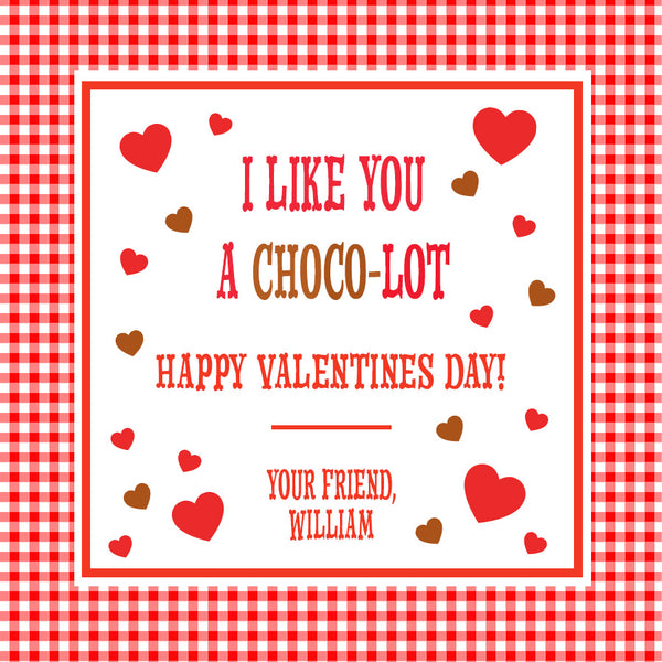 I LIKE YOU CHOCO-LOT TAG