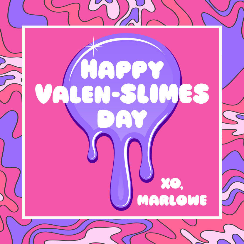 VALEN-SLIMES DAY - PINK AND PURPLE
