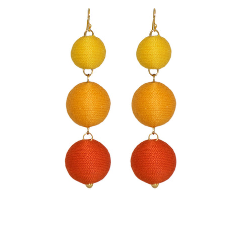 Orange Ombre PomBon Three-Tier