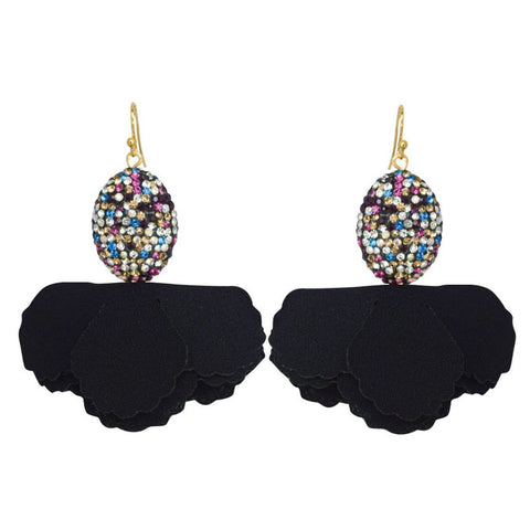 Rainbow Egg Pave Black