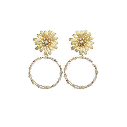 Daisy Diamond Hoop