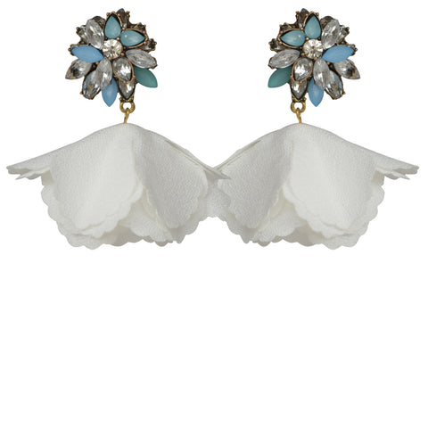 Turquoise Embellished Flutter