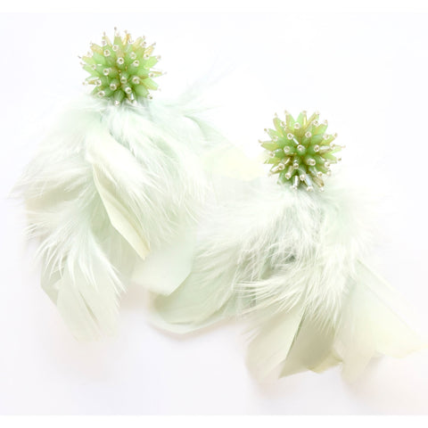 Mint Feather Tassel