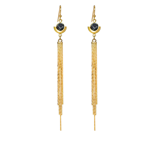 black dainty dangle