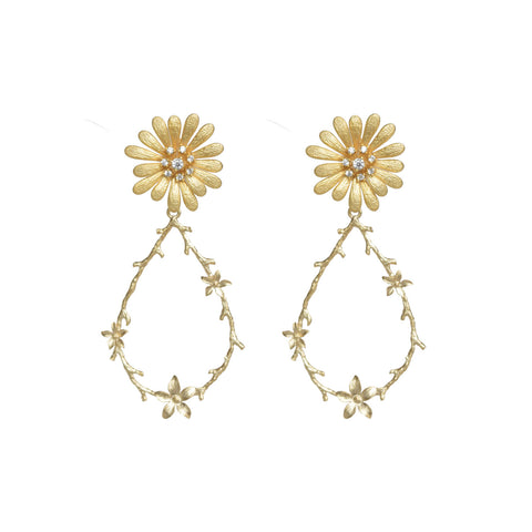 Daisy Flower Teardrop