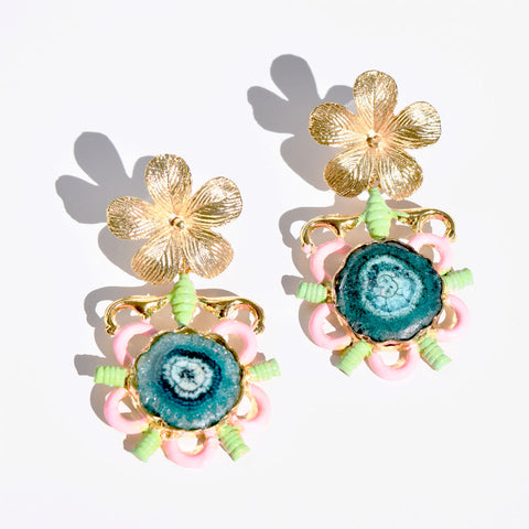 Flower Art Deco Earring