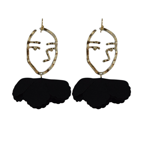 black abstract face flutter