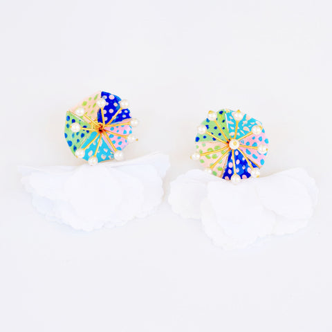 hand painted sand dollar flutter