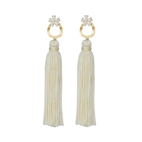 ivory fancy tassel