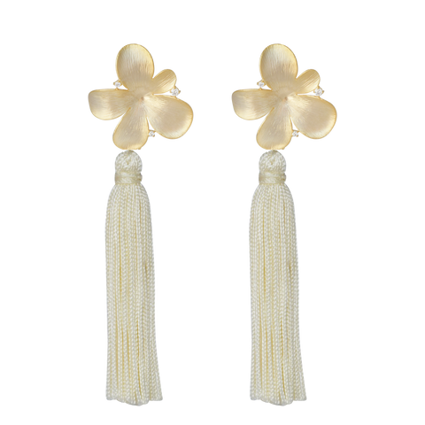 ivory flower tassel