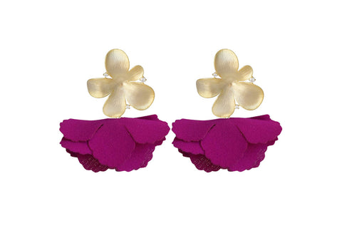 magenta flower flutter