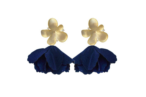 Navy Flower Flutter