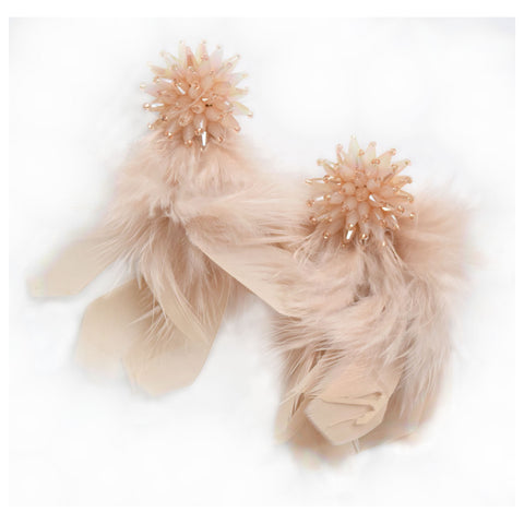 Nude Feather Tassel