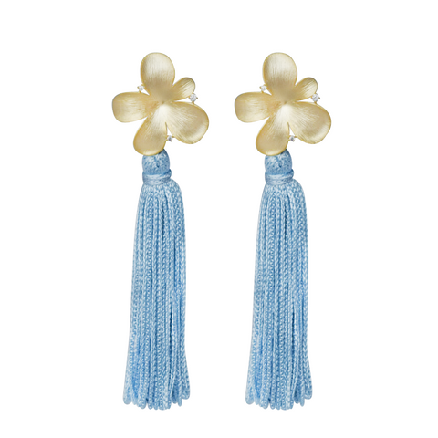 pale blue flower tassel
