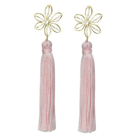 pale pink wire flower tassel