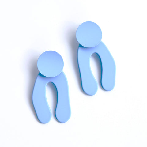 Periwinkle Rubber Coated Horseshoe