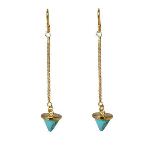 dainty turquoise triangle