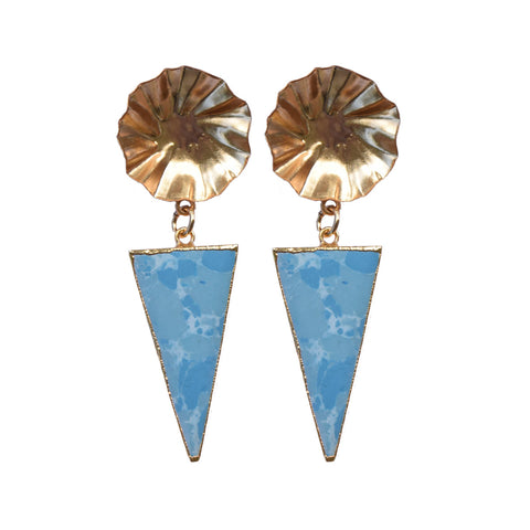 Turquoise Triangle Drops